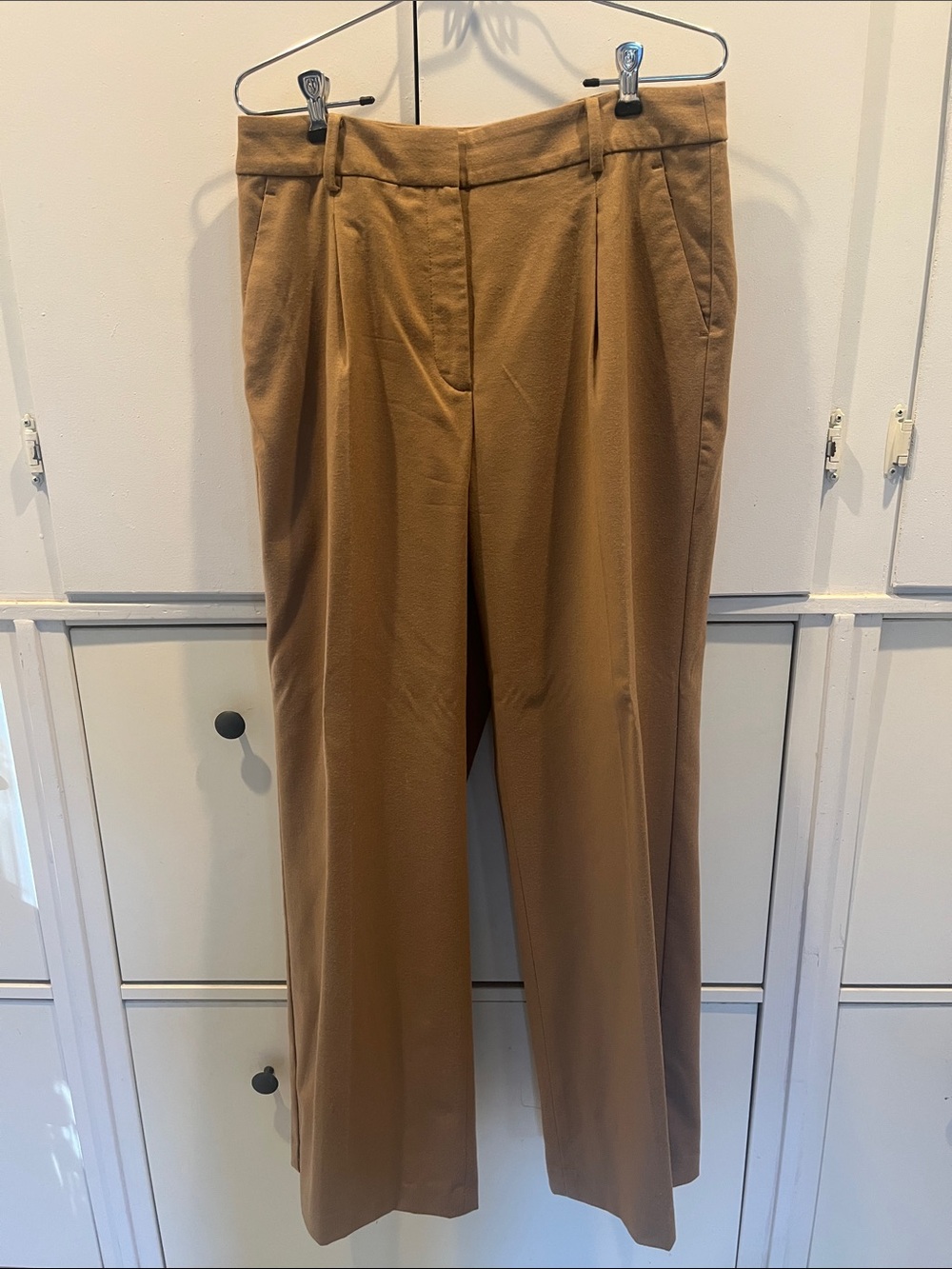 Talbots women’s Italian wool camel trousers sz8